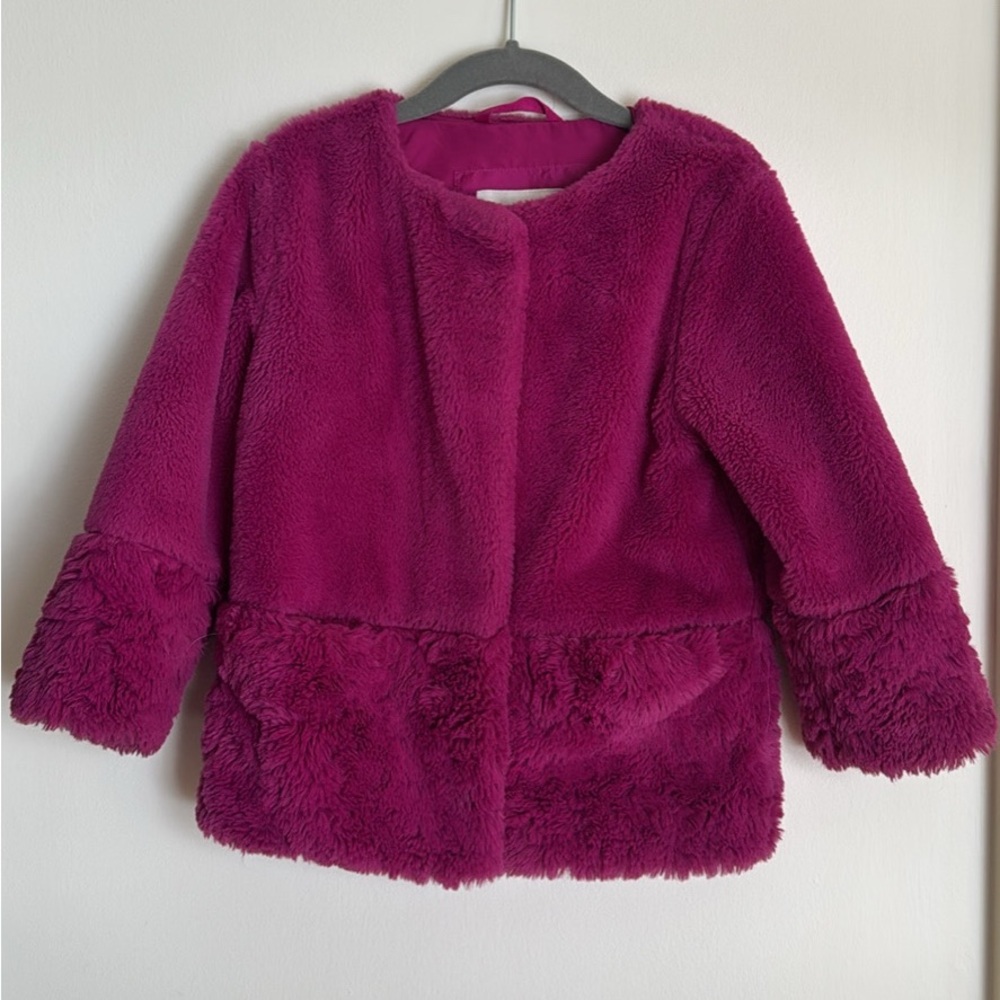 Cat & Jack Fuzzy Magenta Jacket